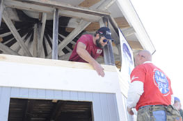 People working to refurbish Lehighton Judge's Stand